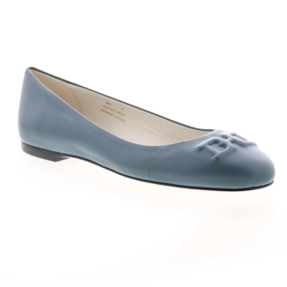 Bruno Magli BIBI Leather Flats Blue - Picture 1 of 13